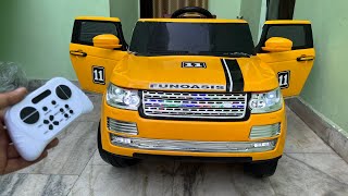 RC Land Rover Range Rover Car Unboxing amp Testing  The Power Wheels Ride On Car  Shamshad Maker🔥🔥 [upl. by Ecirted]