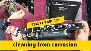 Peavey rage 158 1 cleaning from corrosion 2 soundcheck beautiful amp sound [upl. by Aivart]