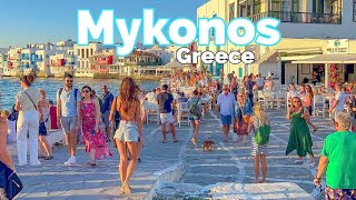 Mykonos Greece 🇬🇷  Summer 2022  4K 60fps HDR  7 Hours Walking Tour [upl. by Herald]