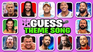 WWE Theme Songs Quiz 🎶✅ Cody Rhodes John Cena The Rock Jey Uso and Roman Reigns [upl. by Nwaf]