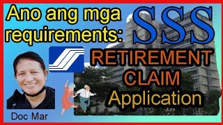 Mga requirements sa pag file ng SSS RETIREMENT CLAIM PENSION sss pension philippines [upl. by Eessac]