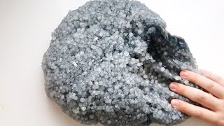 How To Make Giant Slushie Bead Slime DIY Fishbowl Bead Crunchy Slime [upl. by Rois]