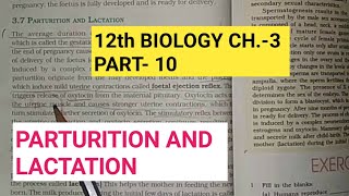 Class 12 biology chapter 3part 10parturition and lactationby study with farru [upl. by Ecilegna]