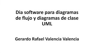 Dia software para diagramas de flujo y diagramas de clase UML [upl. by Naelopan]