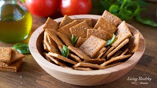 How to Make HOMEMADE CRACKERS with Cassava Flour Vegan amp Paleo [upl. by Graves]