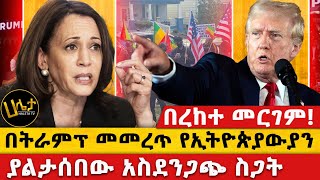 በትራምፕ መመረጥ የኢትዮጵያውያን ያልታሰበው አስደንጋጭ ስጋት  በረከተ መርገም  haletatv trump ebc [upl. by Olodort]