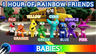 1 HOUR of Rainbow Friends BABIES Ch 1 and Ch 2 Rainbow Friends Roblox [upl. by Mellicent]