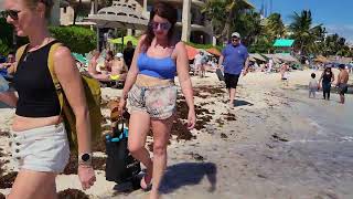 Feb 13 2023 Playa Del Carmen Beach Walk 4K Mexico [upl. by Lamond714]