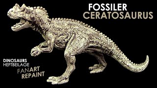 Schleich ® Fossiler Ceratosaurus  FanArt Repaint 2024 [upl. by Martynne]