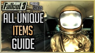 Fallout 3 Mothership Zeta  All Unique Items Guide [upl. by Goat71]