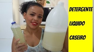 Como Fazer DETERGENTE LIQUIDO CASEIRO Em Casa Bem Fácil [upl. by Bourque]