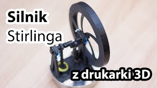 Silnik Stirlinga wydrukowany na drukarce 3D [upl. by Arvy]