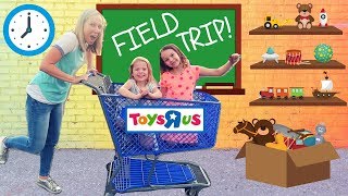 Toy School Field Trip to a REAL Toys R Us [upl. by Ahsiekel]