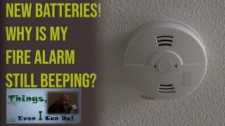 Carbon Monoxide Detector  Fire Alarm Wont Stop Beeping  Howto Replace [upl. by Mordecai]