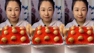 ASMR TOBIKO EGGS  BIG BITES EXTREMELY SATISFYING CRUNCHY EATING SOUNDS [upl. by Hutner]