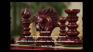 Up to 20 OFF on Handmade Wooden Luxury Staunton Chess Sets [upl. by Kelson]