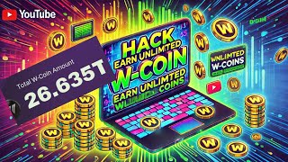 How to hack Wcoin bot and Earn unlimited  WCoin scripts and tricks  WCoin [upl. by Barimah]