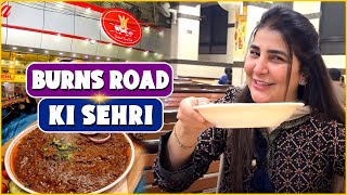 Burns Road Ki Sehri  Areeba Habib Vlog [upl. by Nennarb941]