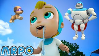 Superhero Dream  ARPO The Robot  Funny Kids Cartoons  Kids TV Full Episodes [upl. by Akamahs]