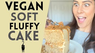 How to make a VEGAN FLUFFY CAKE Vegan baking TIPS to eggless fluffy sponge cakes [upl. by Alekin]