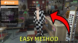 NO TRANSFER HOW TO GET A FULL CHECKERBOARD OUTFIT IN GTA5 ONLINE  ALL CONSOLES [upl. by Riva]