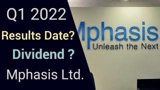 Mphasis LtdQ1 Results Date 2022 and Dividend Mphasis Ltd share Latest videostockmarket [upl. by Aihtniroc]