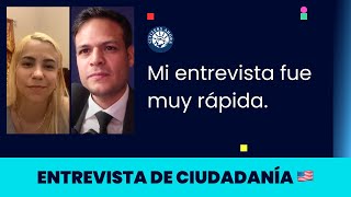 Mi entrevista fue muy rápida  Ciudadanía americana 🇺🇸 [upl. by Henderson]