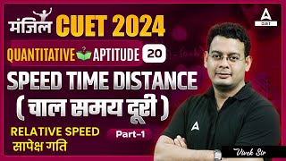 CUET 2024 General Test Quantitative Aptitude  Speed time Distance  Part 1 [upl. by Johnette852]