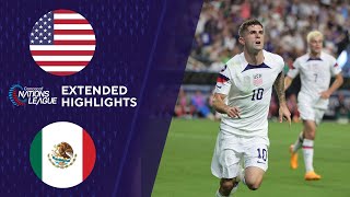 USA vs Mexico Extended Highlights  CONCACAF Nations League  CBS Sports Golazo [upl. by Aivilo]