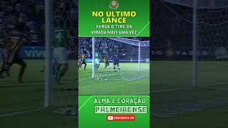 EMOCIONANTE VIRADA DO PALMEIRAS CONTRA O CRICIUMA [upl. by Ayhtak]