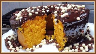 BOLO DE CENOURA COM CALDA DE CHOCOLATE [upl. by Ylek335]