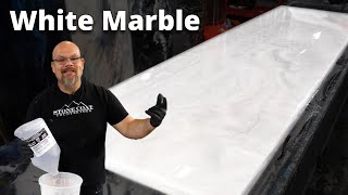 How to make White Exotic Marble with Epoxy  Stone Coat Epoxy [upl. by Betsey]