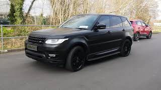 Range Rover satin black vinyl wrap by Carstyle Dublin [upl. by Roane]