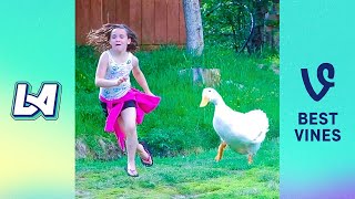 TRY NOT TO LAUGH Funny Videos  Funniest Reaction When Kids Meet Animals [upl. by Laroc]