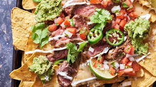 Cheesy Carne Asada Nachos Recipe [upl. by Cire]