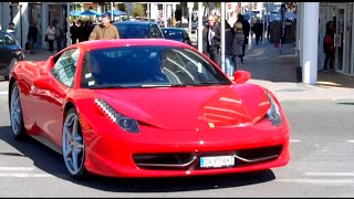 Ferrari 458 Italia Engine Sound La Baule 2015 [upl. by Neerak795]