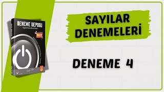 SAYILAR DENEME 4  DENEME DEPOSU SAYILAR ÇÖZÜMLERİ  2025 [upl. by Maible46]