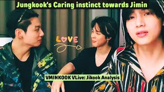 Jungkooks Caring instinct towards Jimin Real Truth of VMINKOOK Live Jikook Analysis 2024 [upl. by Enidan]