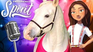 Talented Horse Covers Her Favorite Song  quotRiding Freequot Music Video  SPIRIT RIDING FREE [upl. by Havard]