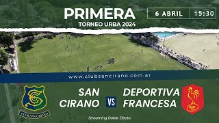 San Cirano VS Deportiva Francesa  PRIMERA [upl. by Anuahsar]