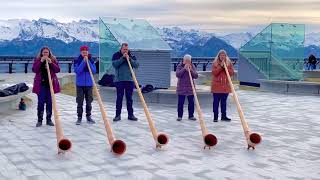 Schweizer 🇨🇭Alphorn Musik 🥰 Swiss Alphorn music [upl. by Symer192]