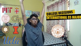 College Decision Reactions 2022  Indian International  CS  MIT Cornell UCB UT Austin CMU [upl. by Dick]