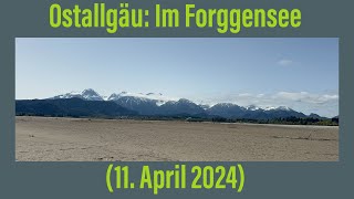 Ostallgäu Im Forggensee 11 April 2024￼ [upl. by Norrab124]