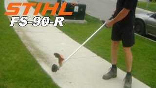 STIHL  FS 94 R  EDGING WHOLE YARD WITH WEEDEATER  HD [upl. by Elleuqram369]