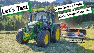 Let´s Test JOHN DEERE 6120M amp KUHN Merge Maxx 760  Landforst  Technik  Landtechnik Murtal [upl. by Jollenta]