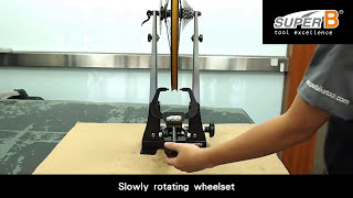 How to Use the TBPF35 Professional mechanic wheel truing stand EN [upl. by Mellitz]