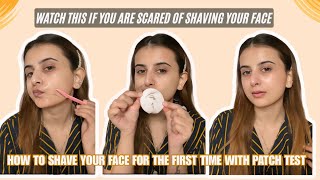 How To Shave Your Face For The First Time 🪒 In Depth Video On Dermaplaning [upl. by Naujad842]