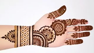 Stylish Simple Mehndi design for hands Easy Mehandi ka design Mehandi Mehndi designsHenna मेंहदी [upl. by Annodas411]