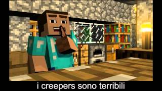 Minecraft ♪ quotCreepers are Terriblequot Sub ITA What Makes You Beautiful [upl. by Adnola257]