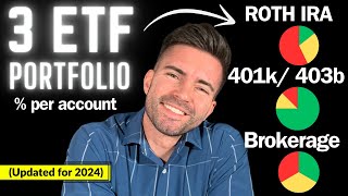 Investing Best 3 ETF Portfolio in ROTH IRA vs Brokerage vs 401k [upl. by Anitsyrk]